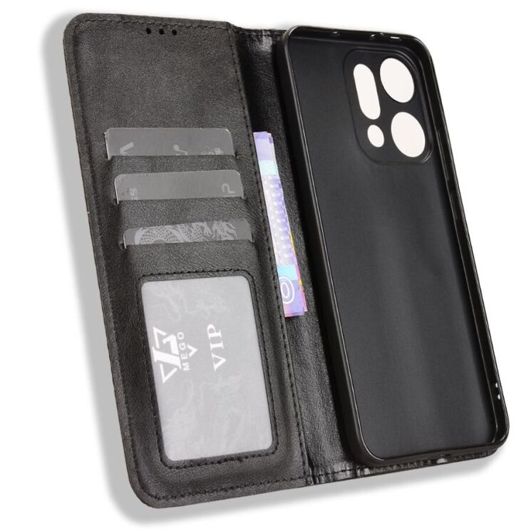 Чехол Deexe Retro Style для OPPO Reno 14 5G - Black: фото 4 из 18