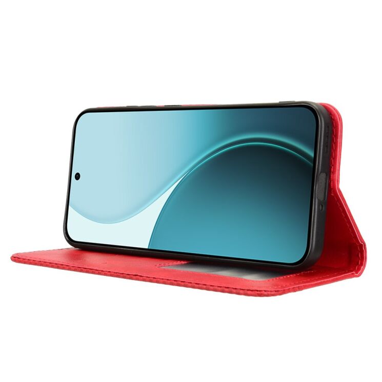 Чохол Deexe Retro Style для OPPO Reno 14 F/FS - Red: фото 7 з 19