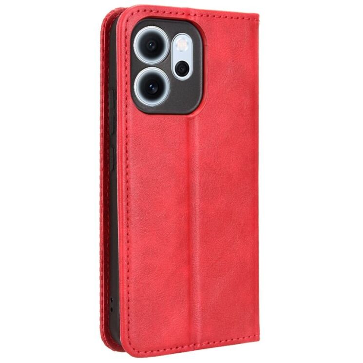 Чохол Deexe Retro Style для OPPO Reno 14 F/FS - Red: фото 8 з 19