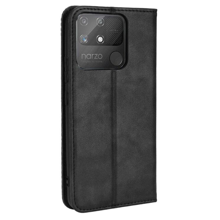 Чохол Deexe Retro Style для Realme Narzo 50A - Black: фото 3 з 10