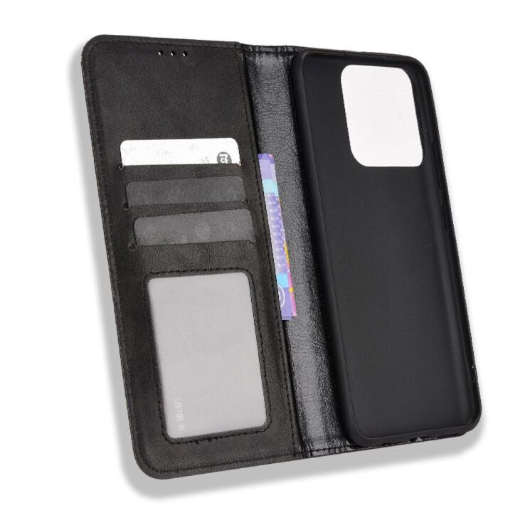 Чохол Deexe Retro Style для Realme Narzo 50A - Black: фото 4 з 10