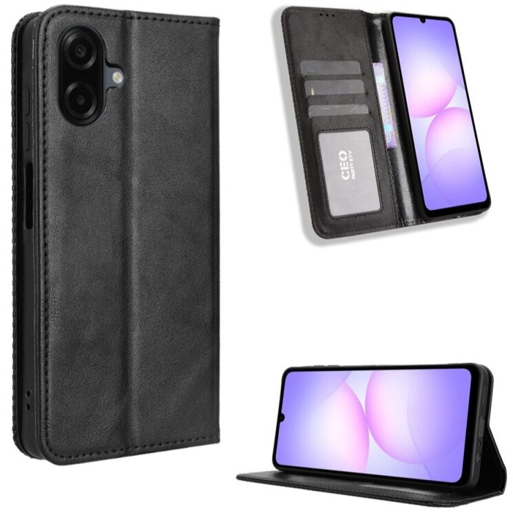 Чохол Deexe Retro Style для Samsung Galaxy A07 (A075) - Black: фото 2 з 18