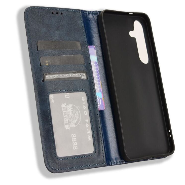 Чехол Deexe Retro Style для Samsung Galaxy S25 FE (S731) - Blue: фото 5 из 18