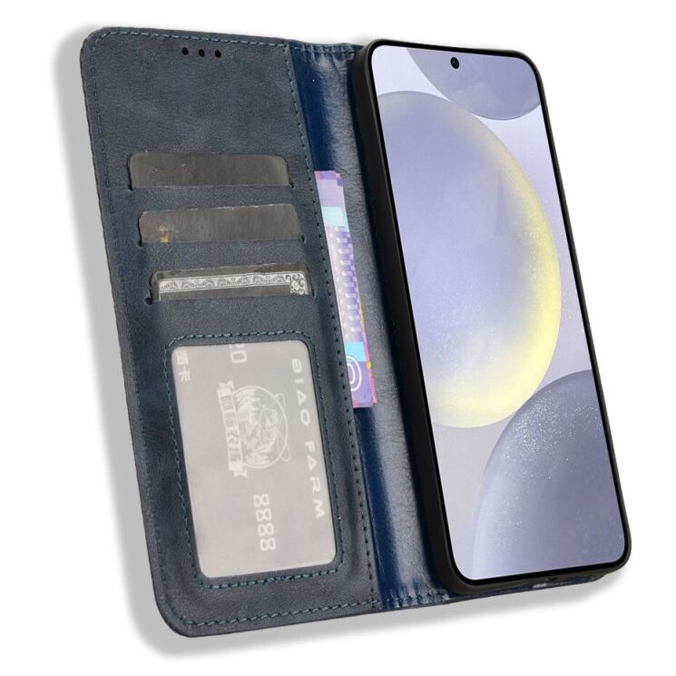 Чехол Deexe Retro Style для Samsung Galaxy S25 FE (S731) - Blue: фото 6 из 18