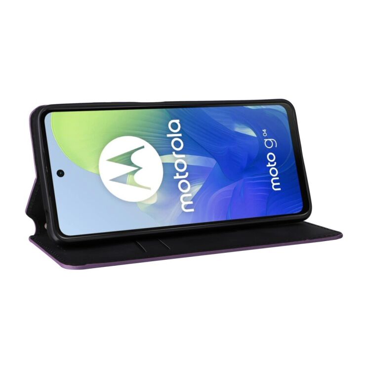 Чехол Deexe Rhombus Book для Motorola Moto G24 / G24 Power / G04 - Purple: фото 3 из 6