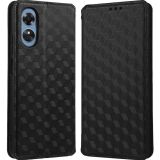 Чохол Deexe Rhombus Book для OPPO A17k / A17 - Black (318900B)