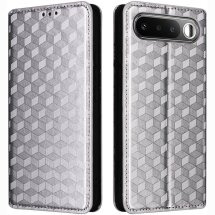Чохол Deexe Rhombus Book для Realme 16 - Silver: фото 1 з 9