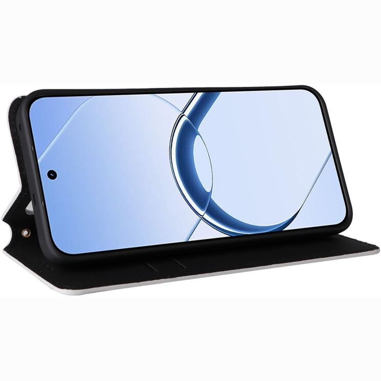 Чохол Deexe Rhombus Book для Realme 16 - Silver (412303S) Чохол Deexe Rhombus Book для Realme 16 - Silver: фото 4 з 9