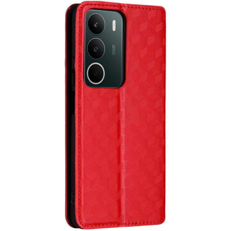 Чохол Deexe Rhombus Book для Realme C71 - Red: фото 6 з 6