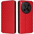 Чехол Deexe Rhombus Book для ZTE Nubia V70 Max - Red (381200R)