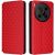 Чехол Deexe Rhombus Book для ZTE Nubia V70 Max - Red: фото 1 из 10