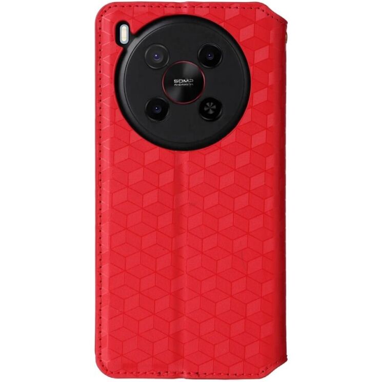 Чехол Deexe Rhombus Book для ZTE Nubia V70 Max - Red: фото 7 из 10