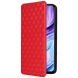 Чехол Deexe Rhombus Book для ZTE Nubia V70 Max - Red (381200R). Фото 6 из 10