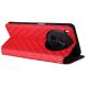 Чехол Deexe Rhombus Book для ZTE Nubia V70 Max - Red (381200R). Фото 5 из 10