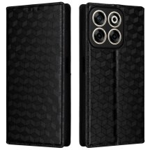 Чехол Deexe Rhombus Book для ZTE Nubia V70 - Black: фото 1 из 7