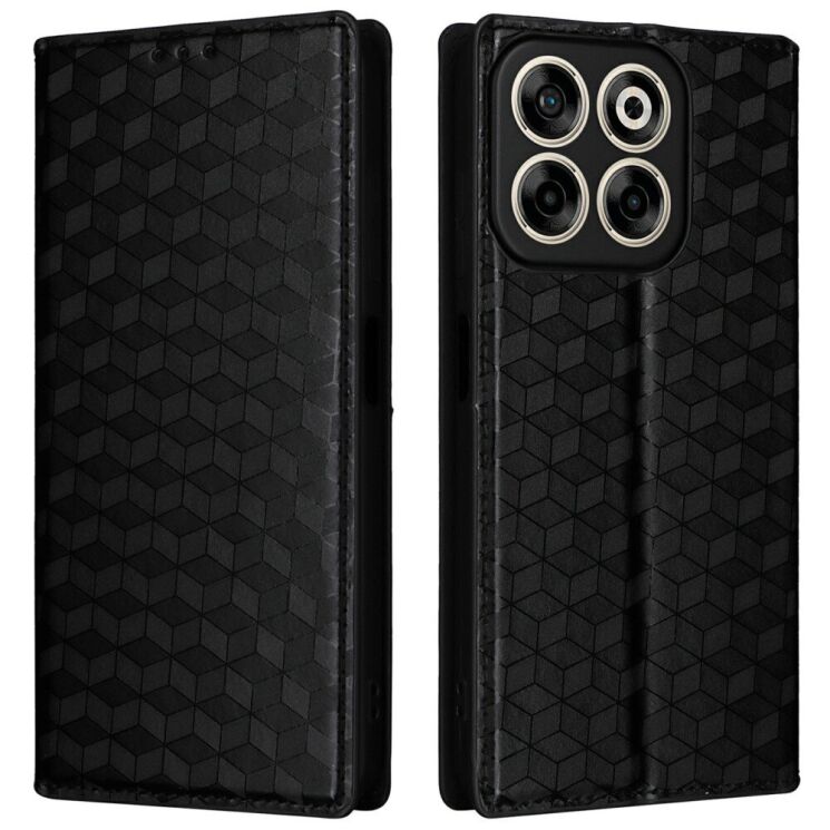 Чехол Deexe Rhombus Book для ZTE Nubia V70 - Black: фото 1 из 7