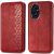 Чехол Deexe Rhombus Wallet для Honor 200 - Red: фото 1 из 9