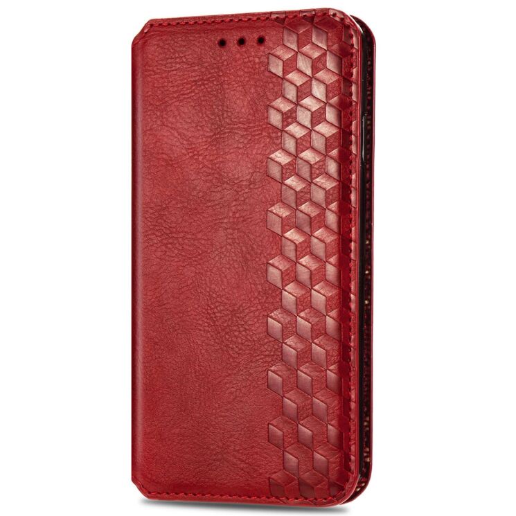 Чехол Deexe Rhombus Wallet для Honor 200 - Red: фото 4 из 9