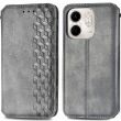 Чехол Deexe Rhombus Wallet для Infinix Smart 9 (X6532) - Grey (366512H)