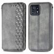 Чехол Deexe Rhombus Wallet для Motorola Edge 40 Pro - Grey (325226H)