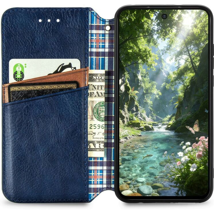 Чехол Deexe Rhombus Wallet для OPPO Reno 16 / 16 Pro - Blue (413215L) Чехол Deexe Rhombus Wallet для OPPO Reno 16 / 16 Pro - Blue: фото 2 из 12