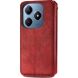 Чехол Deexe Rhombus Wallet для Realme C63 - Red (359726R). Фото 5 из 9