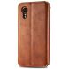 Чохол Deexe Rhombus Wallet для Samsung Galaxy Xcover 7 (G556) - Brown (349714Z). Фото 6 з 11