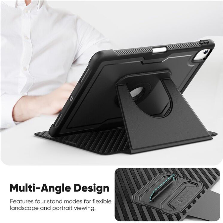 Чехол Deexe Urban Rotary для Apple iPad Air 13 M3/M2 (2025/2024) / iPad Pro 12.9 (2020/2021/2022) - Black: фото 6 из 11