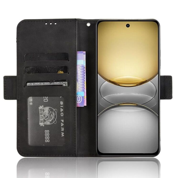 Чехол Deexe Wallet Stand для Realme C75 - Black: фото 3 из 7