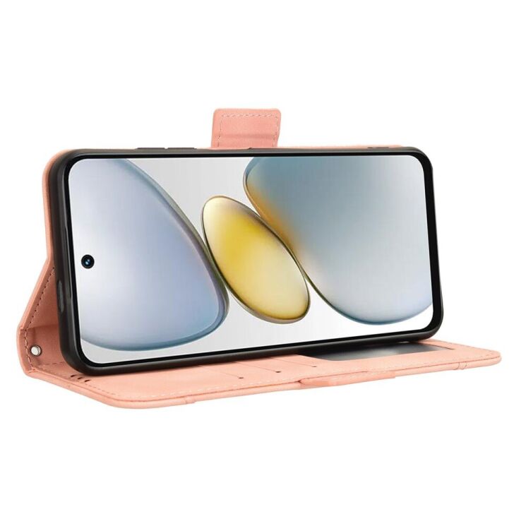 Чехол Deexe Wallet Stand для TECNO Spark Go 1 - Pink: фото 4 из 7
