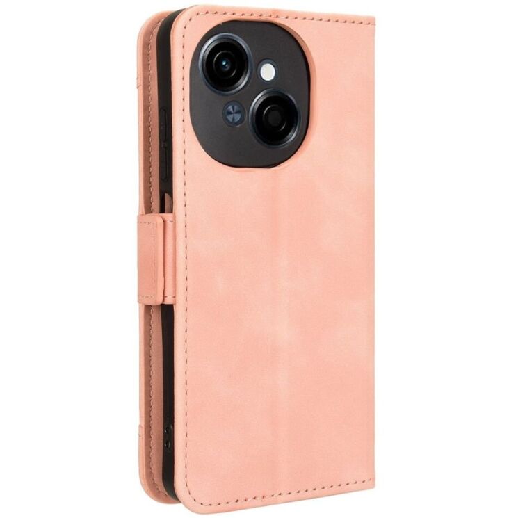 Чехол Deexe Wallet Stand для TECNO Spark Go 1 - Pink: фото 6 из 7