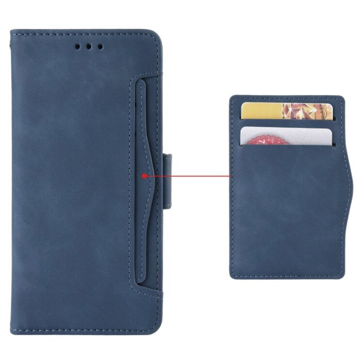 Чехол Deexe Wallet Stand для ZTE Nubia Red Magic 5G - Blue: фото 5 из 7