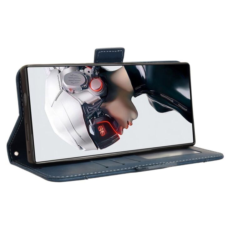 Чехол Deexe Wallet Stand для ZTE Nubia Red Magic 5G - Blue: фото 4 из 7