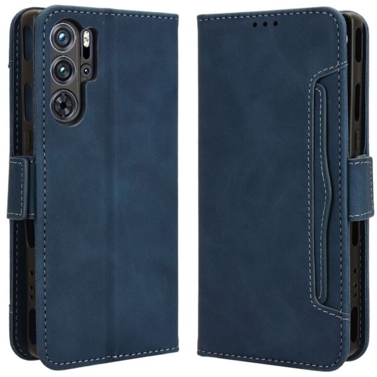 Чехол Deexe Wallet Stand для ZTE Nubia Red Magic 5G - Blue: фото 1 из 7