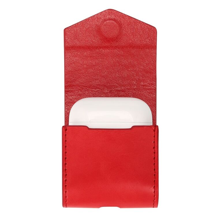 Чехол DUX DUCIS Leather Case для Apple AirPods 1 / 2 - Red: фото 2 из 17