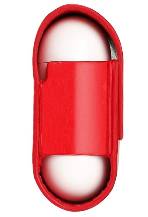 Чехол DUX DUCIS Leather Case для Apple AirPods 1 / 2 - Red: фото 5 из 17