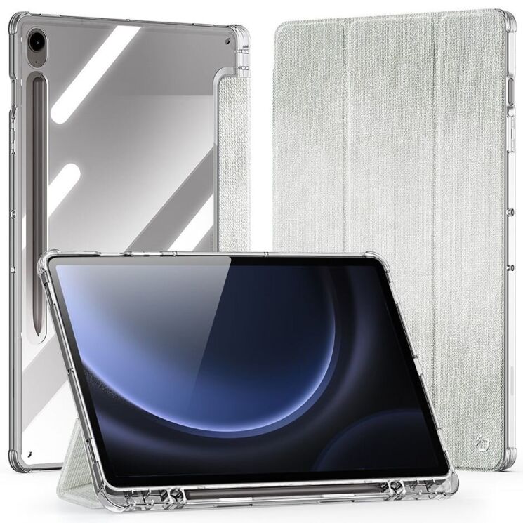 Чехол DUX DUCIS Unid Series для Samsung Galaxy Tab S9 / S9 FE / S10 FE (X710/716/510/516/520/526) - Light Green: фото 1 из 13