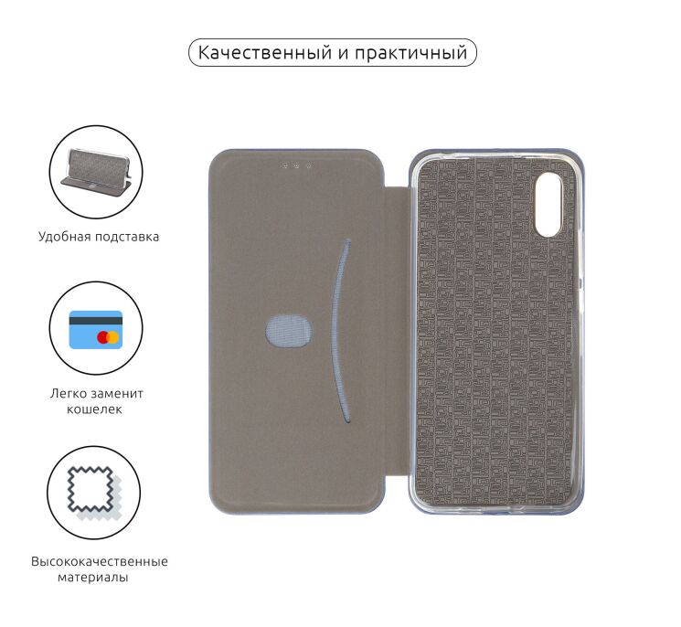 Чехол-книжка ArmorStandart G-Case для Xiaomi Redmi 9A - Blue: фото 3 из 4