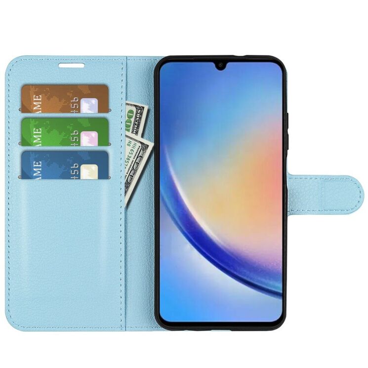 Чохол-книжка Deexe Book Type для Samsung Galaxy A34 (A346) - Blue: фото 2 з 8