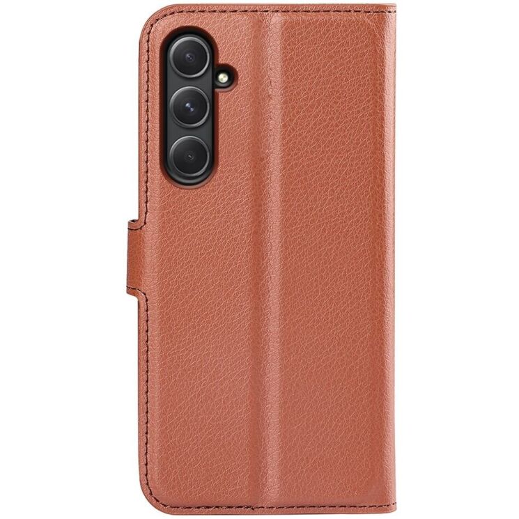 Чехол-книжка Deexe Book Type для Samsung Galaxy A55 (A556) - Brown: фото 5 из 8