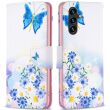 Чехол-книжка Deexe Color Wallet для Samsung Galaxy A56 (A566) - Butterfly and Flowers (372103J)