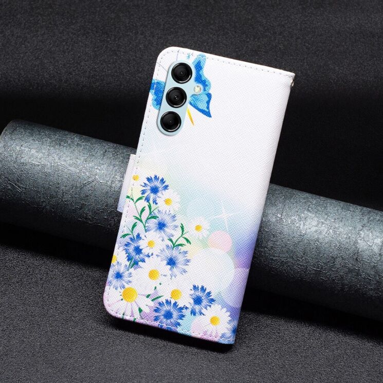 Чехол-книжка Deexe Color Wallet для Samsung Galaxy M14 (M146) - Butterfly and Flowers: фото 3 из 8