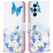 Чехол-книжка Deexe Color Wallet для Samsung Galaxy M14 (M146) - Butterfly and Flowers (322917J). Фото 1 из 8