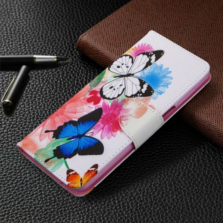 Чехол-книжка Deexe Color Wallet для Xiaomi Redmi Note 9 Pro Max / Note 9 Pro / Note 9s - Butterflies: фото 2 из 9