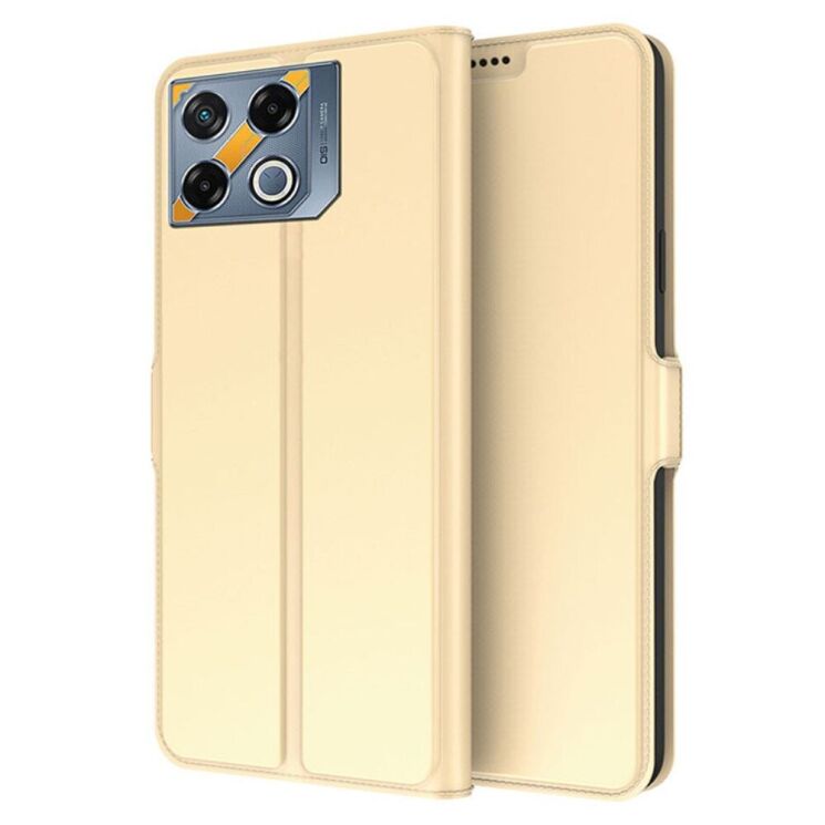 Чехол-книжка Deexe Faro Wallet для Infinix GT 20 Pro - Gold: фото 1 из 7