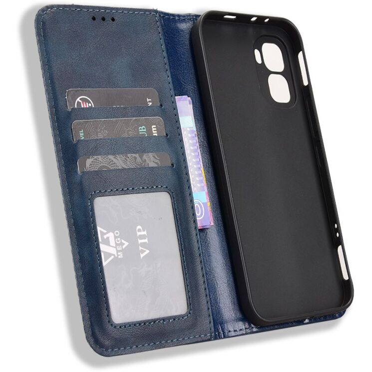 Чехол-книжка Deexe Retro Style для Infinix GT 50 Pro - Blue (422402L) Чехол-книжка Deexe Retro Style для Infinix GT 50 Pro - Blue: фото 5 из 19