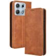 Чехол-книжка Deexe Retro Style для Motorola Edge 70 Max - Brown (435506Z)
