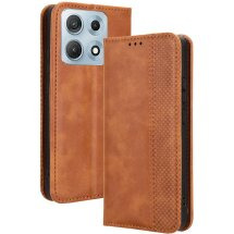 Чехол-книжка Deexe Retro Style для Motorola Edge 70 Max - Brown: фото 1 из 18