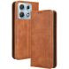 Чехол-книжка Deexe Retro Style для Motorola Edge 70 Max - Brown (435506Z). Фото 1 из 18