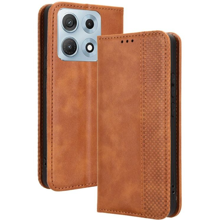Чехол-книжка Deexe Retro Style для Motorola Edge 70 Max - Brown (435506Z) Чехол-книжка Deexe Retro Style для Motorola Edge 70 Max - Brown: фото 1 из 18